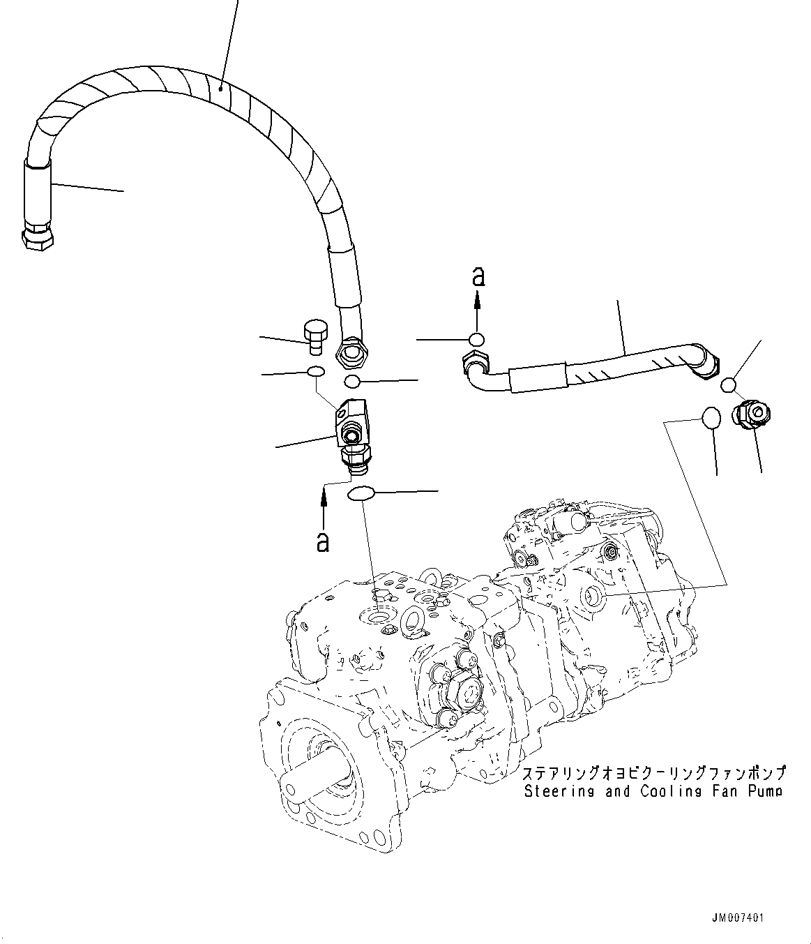Шланг 02775-006A8 KOMATSU