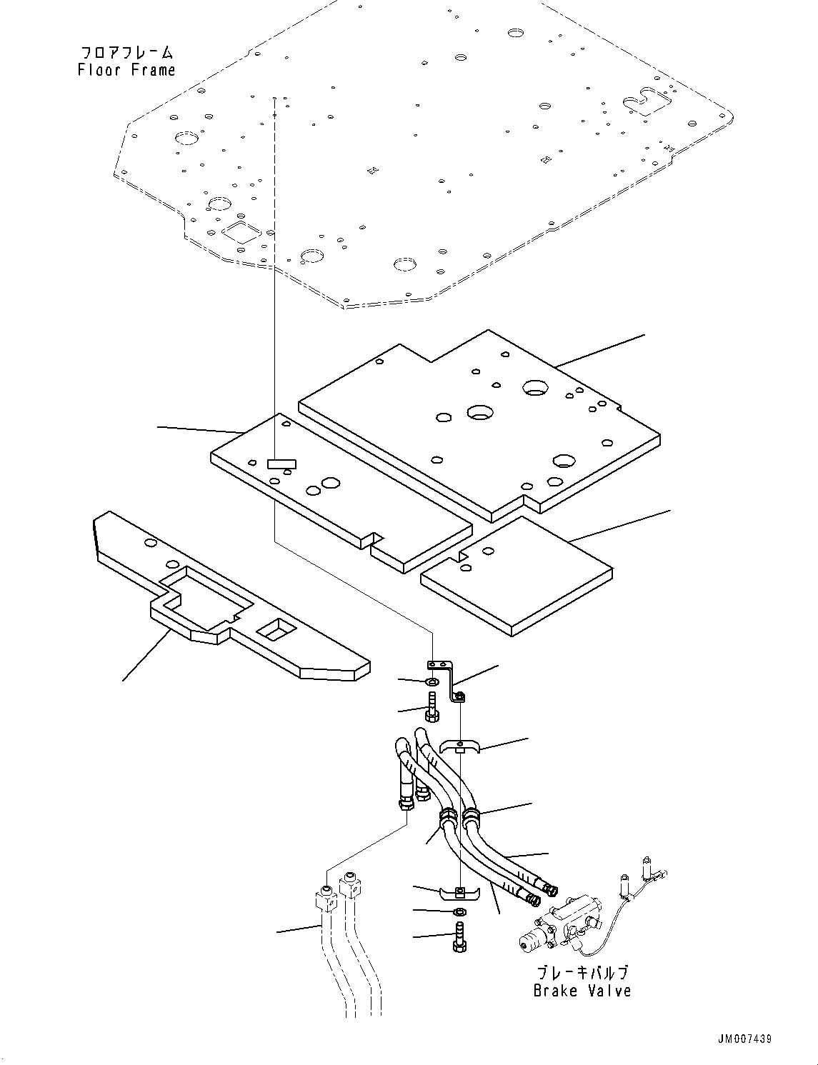Tube(Brake Component Box,Shut-off Valve and Brake Piping) (425-43-51151) KOMATSU