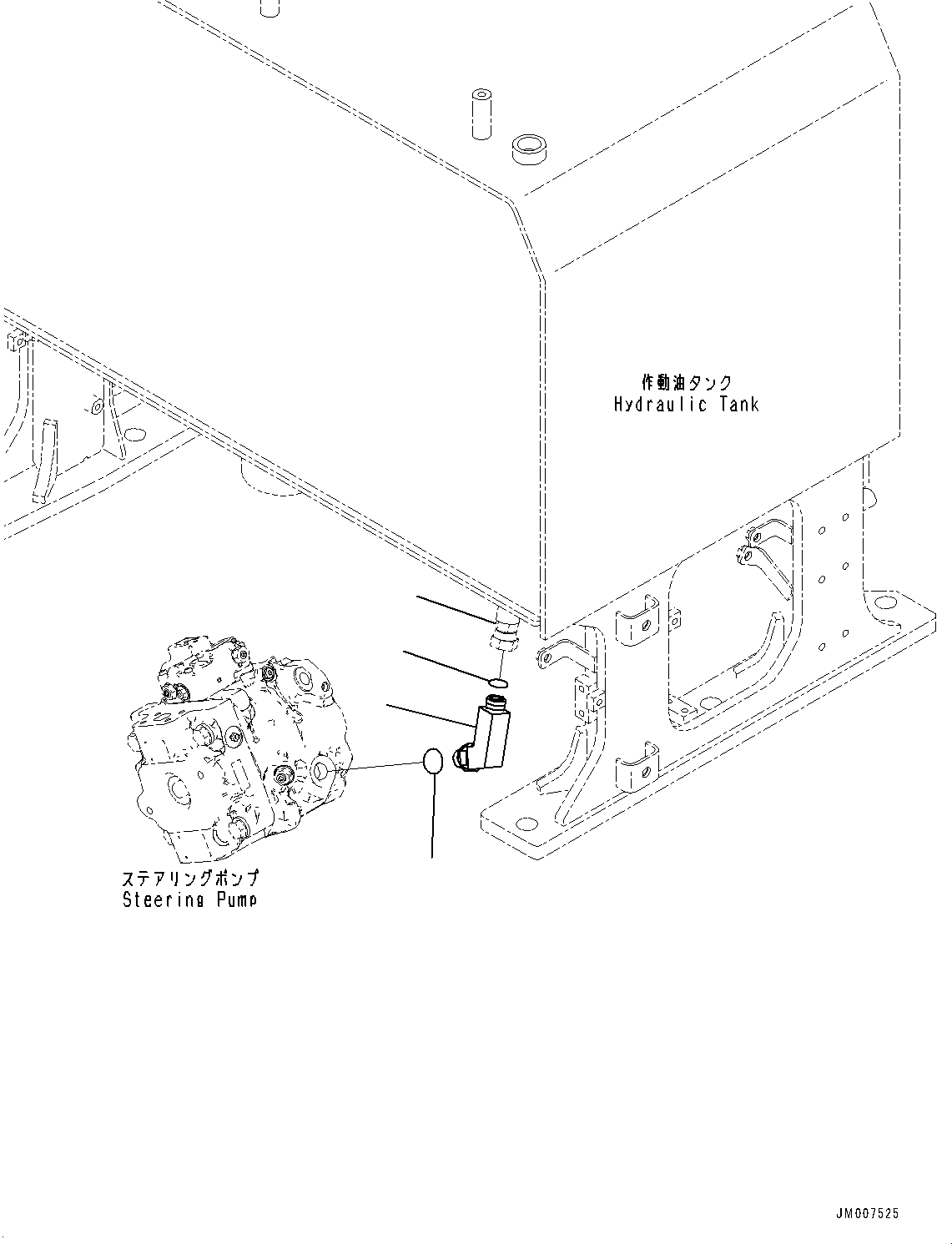 Hose(Hydraulic Tank,Piping) (425-62-52411) KOMATSU