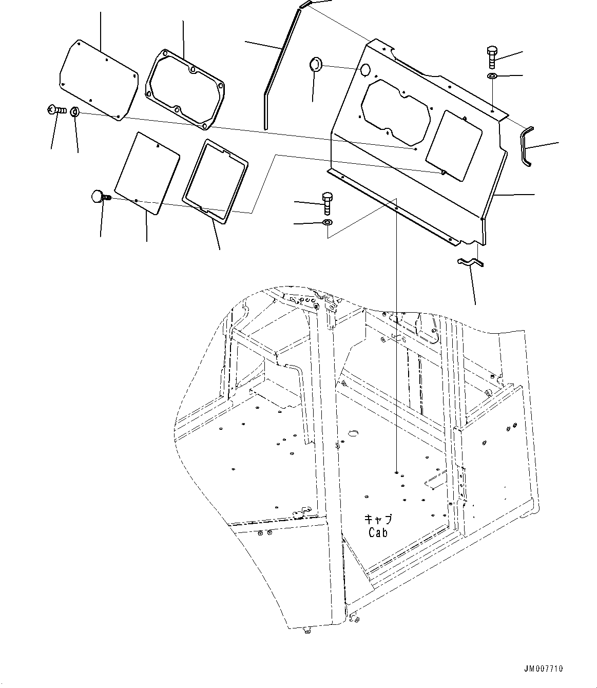 Cover Assembly, Rear 425-54-36700 KOMATSU