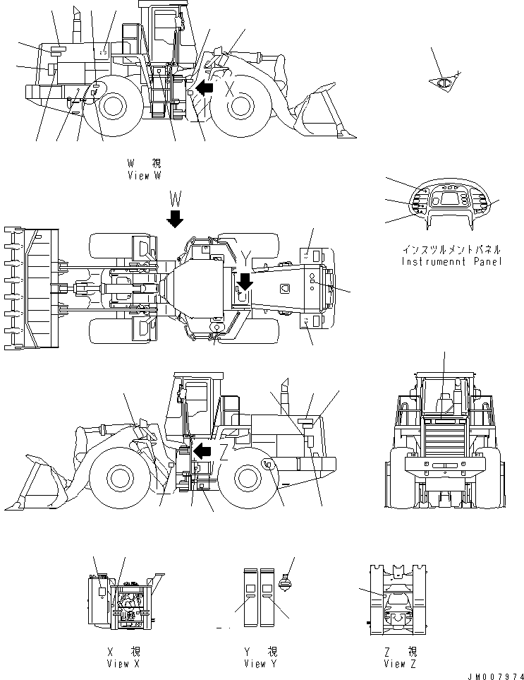 Табличка смазки 425-V06-2522 KOMATSU