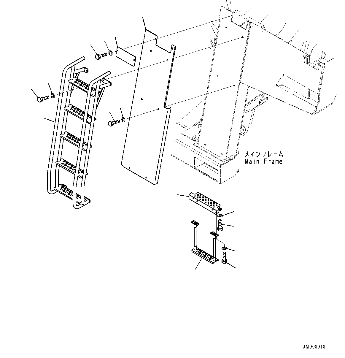 Подножка 561-54-8D360 KOMATSU