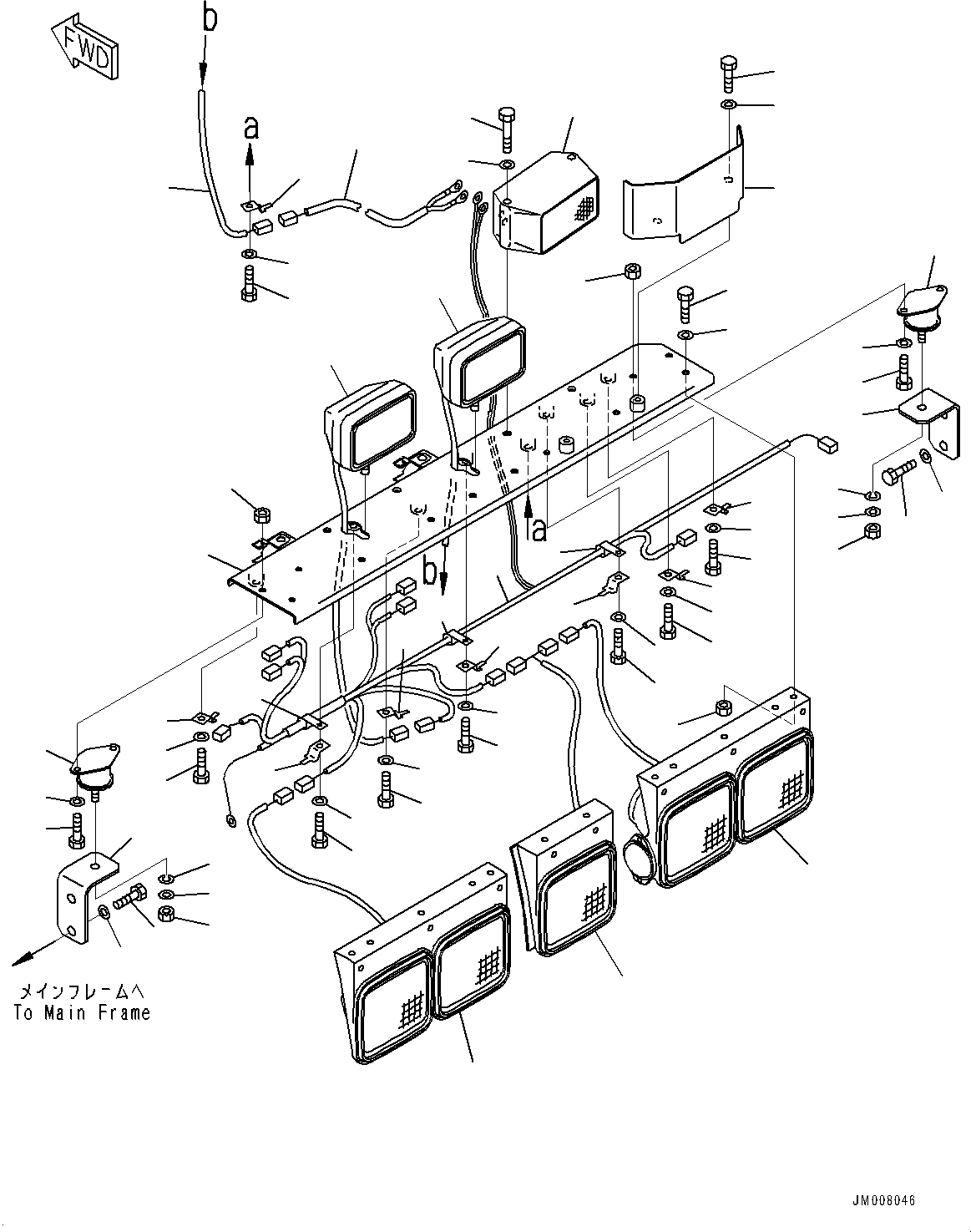 Lamp Assembly, Machine Model 566-06-84604 KOMATSU