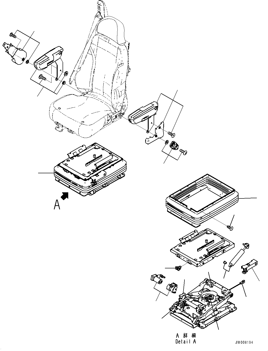 Armrest Kit ZSSA39436.901 KOMATSU
