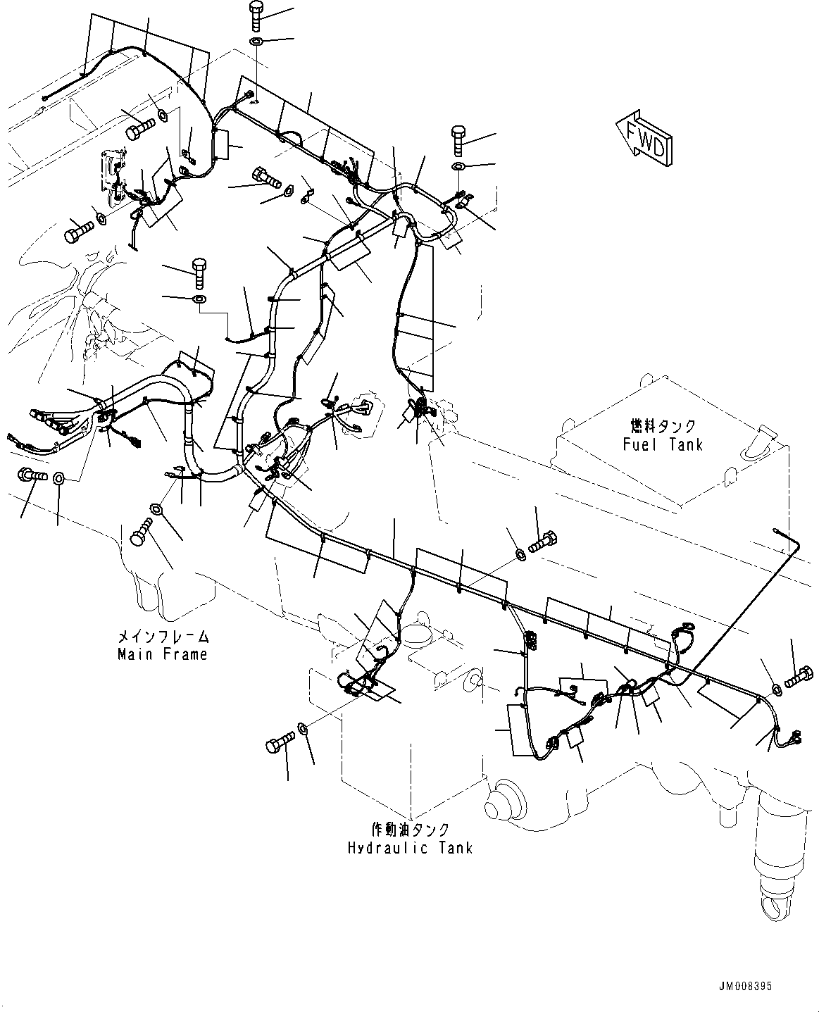 Жгут проводов 561-84-8A123 KOMATSU