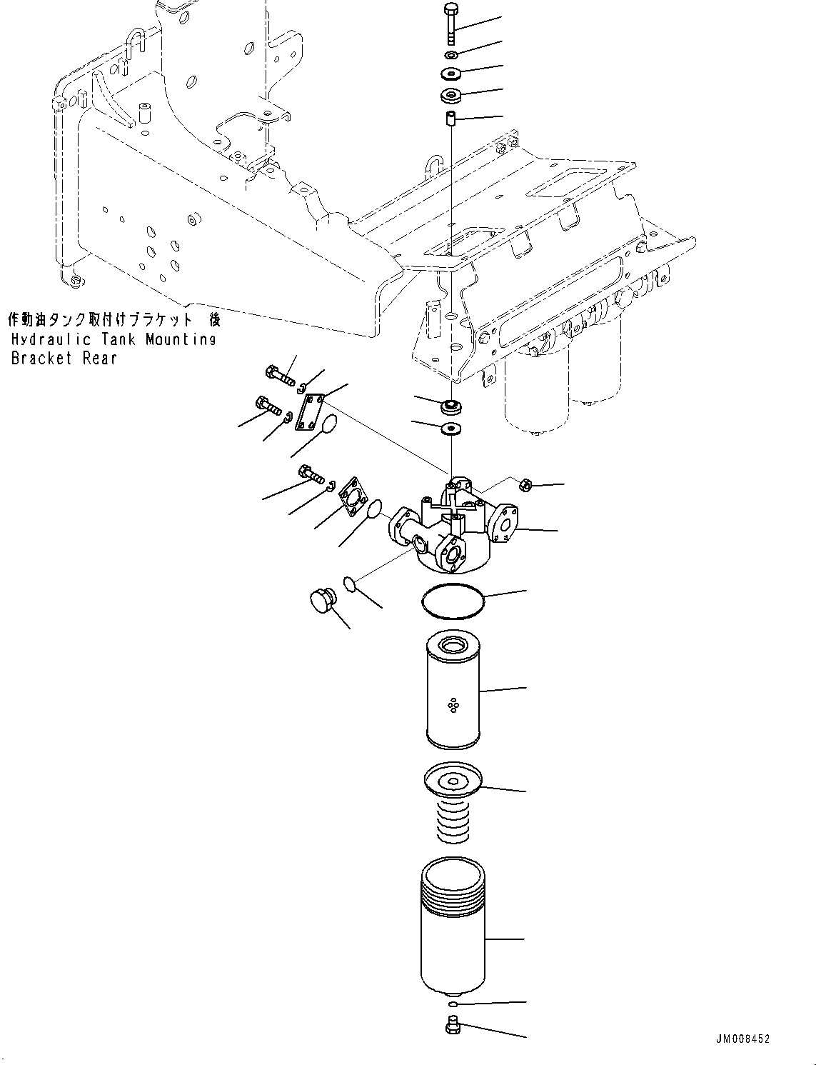 Масляный фильтр в сборе 569-16-8C100 KOMATSU