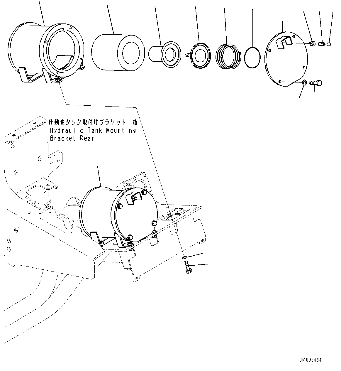 Крышка 569-60-8L460 KOMATSU