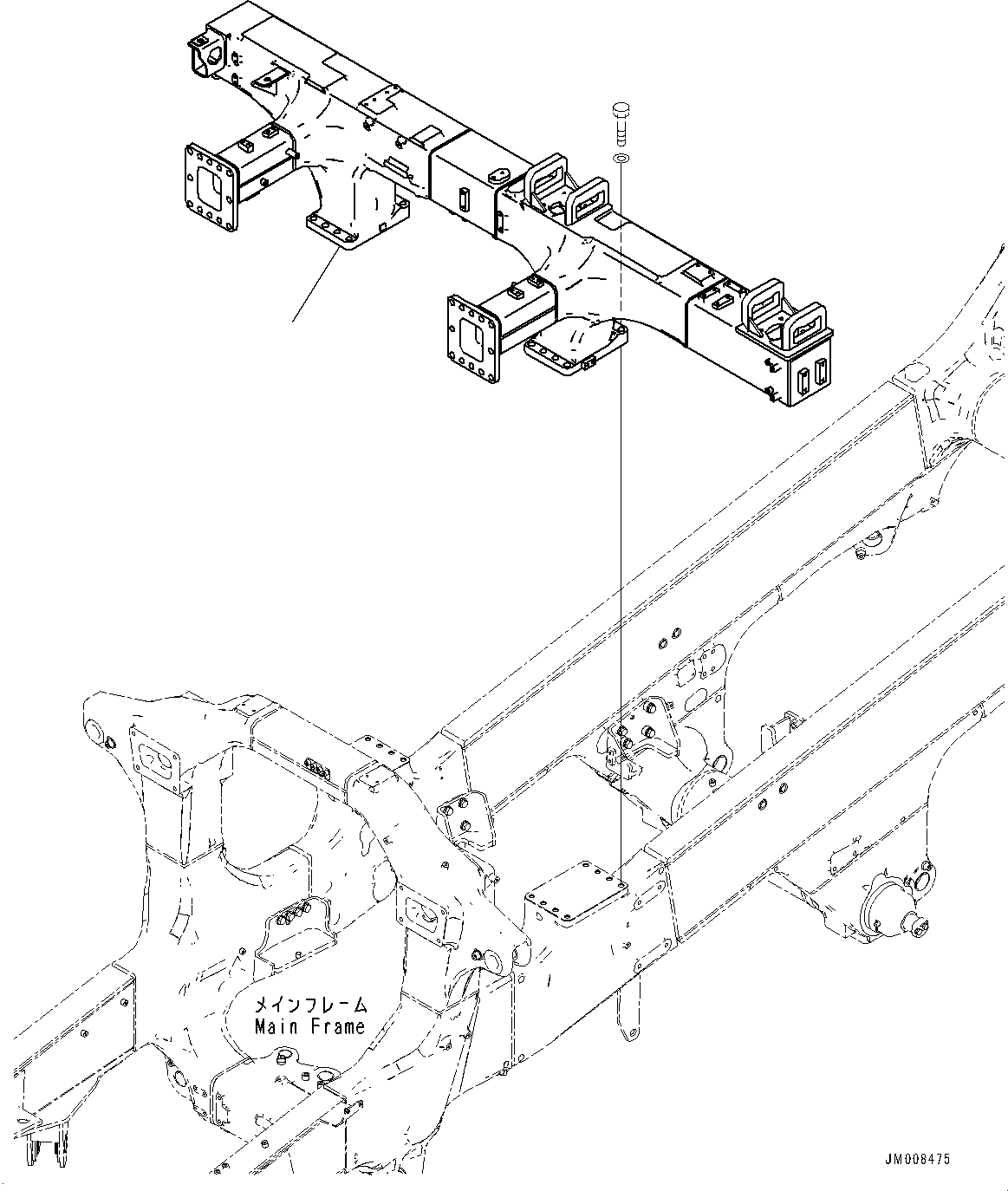 Опора 569-86-8M231 KOMATSU