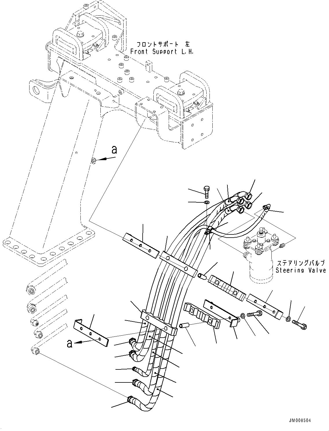 Шланг с торцевым уплотнением 02766-00319 KOMATSU