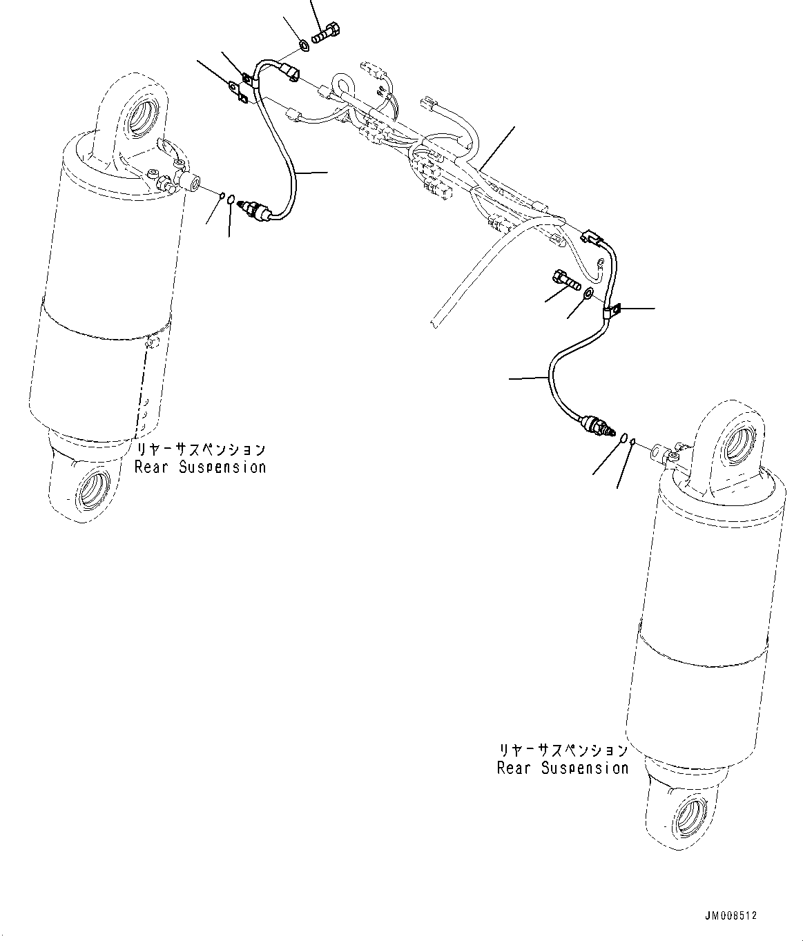 Wiring Harness(Rear Combination Lamp and Backup Alarm,Rear Working Lamp and Backup Alarm) (569-06-8L121) KOMATSU