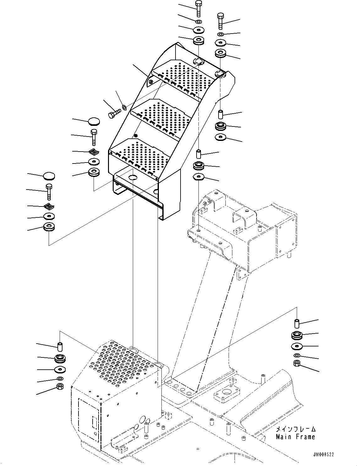 Ladder, R.H. 569-54-8M741 KOMATSU