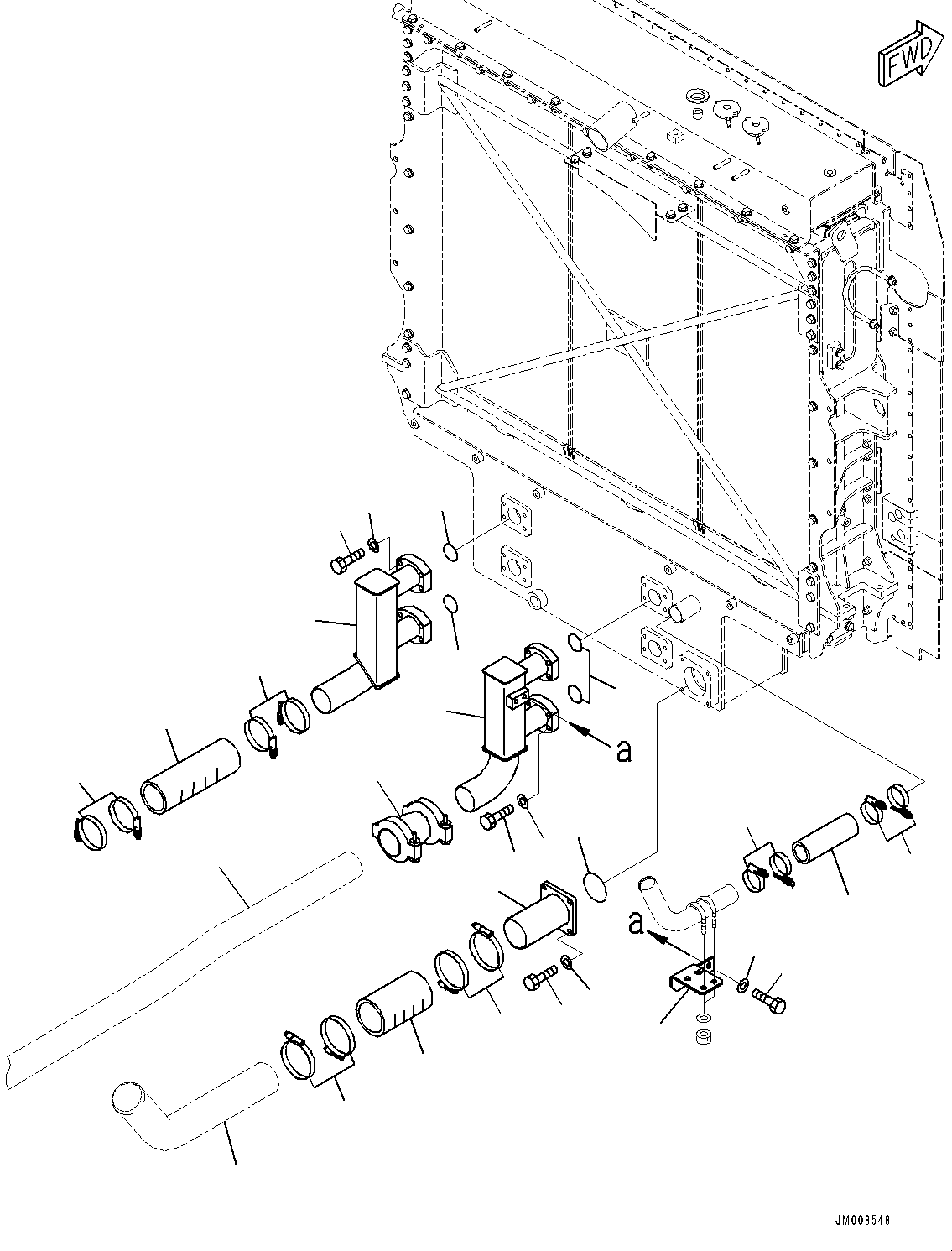 Шланг 569-03-8M110 KOMATSU