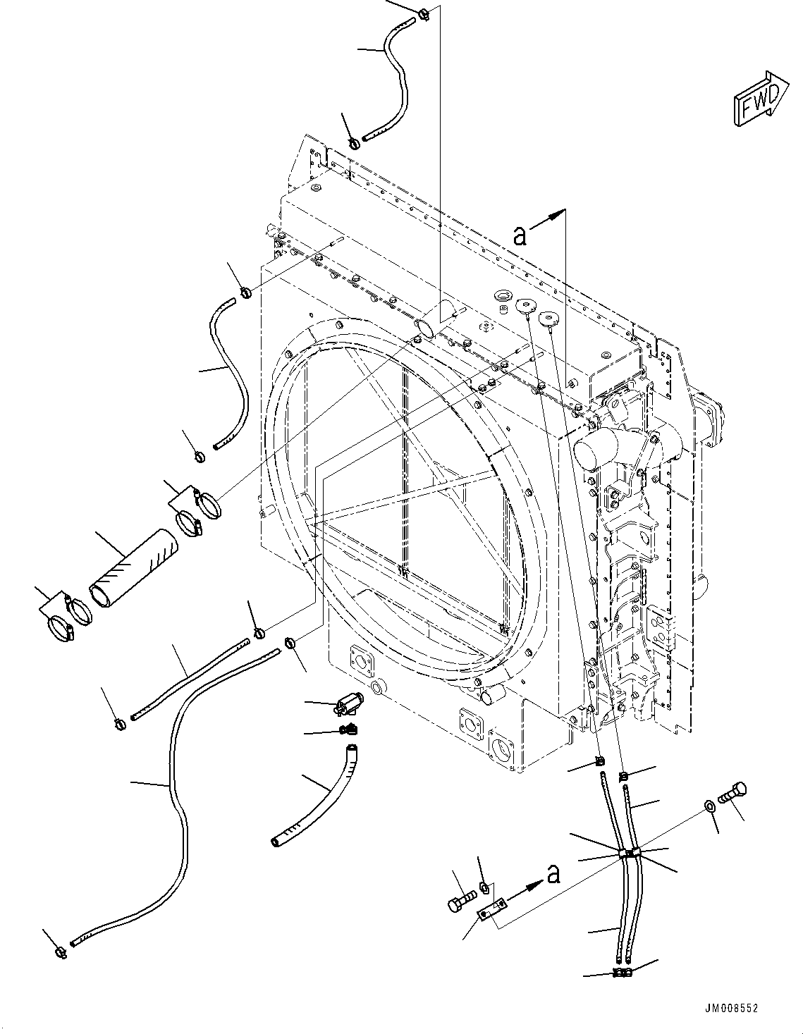 Шланг 569-03-8L871 KOMATSU