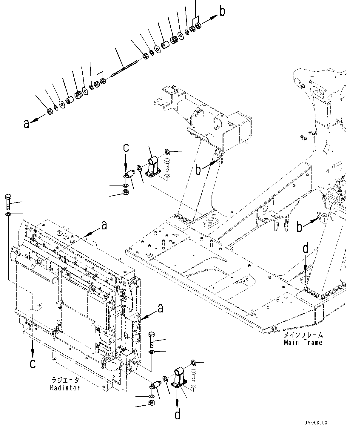 Кронштейн 569-03-8M120 KOMATSU