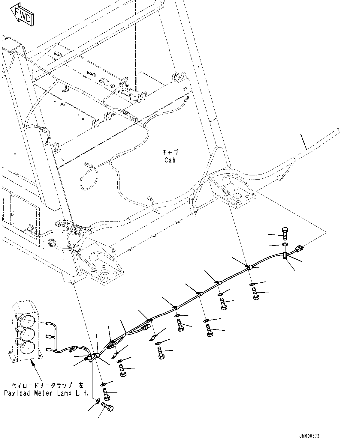 Жгут проводов 569-86-8L532 KOMATSU