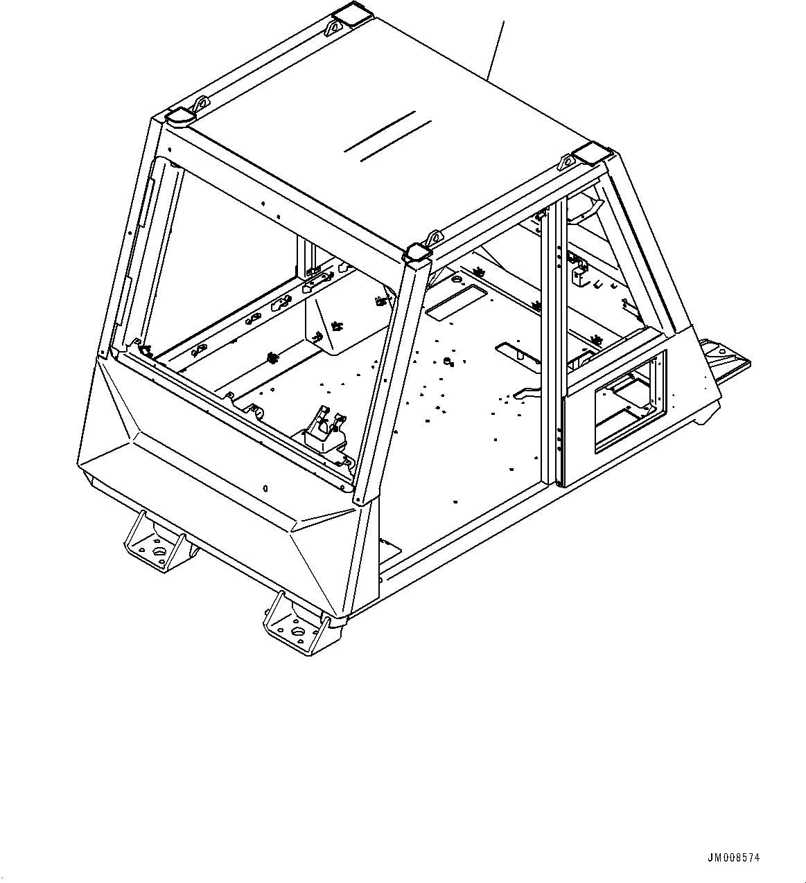 Корпус кабины в сборе 569-54-8A111 KOMATSU