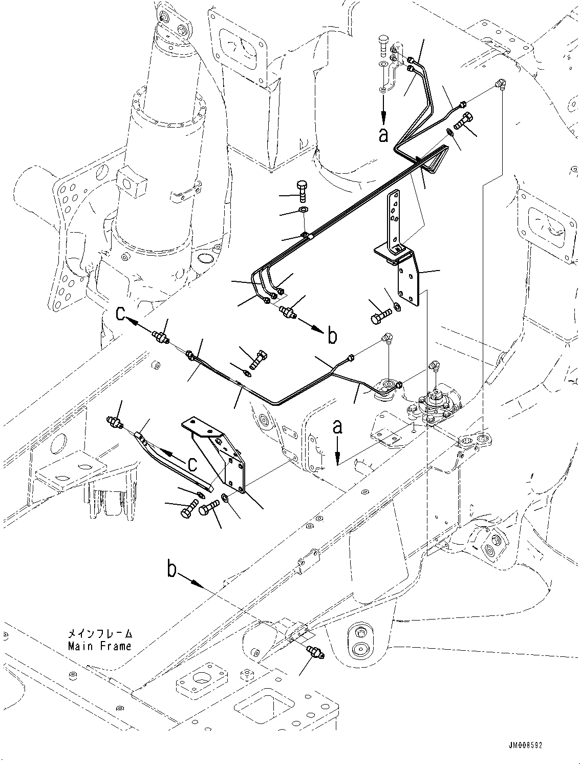 Трубка 569-52-8L130 KOMATSU