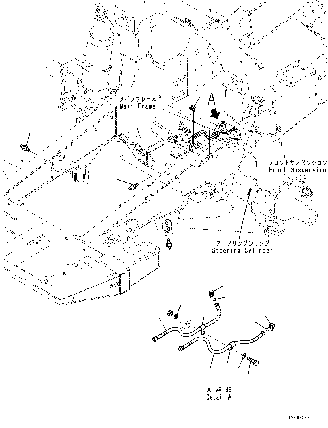 Шланг с торцевым уплотнением 02753-002A6 KOMATSU