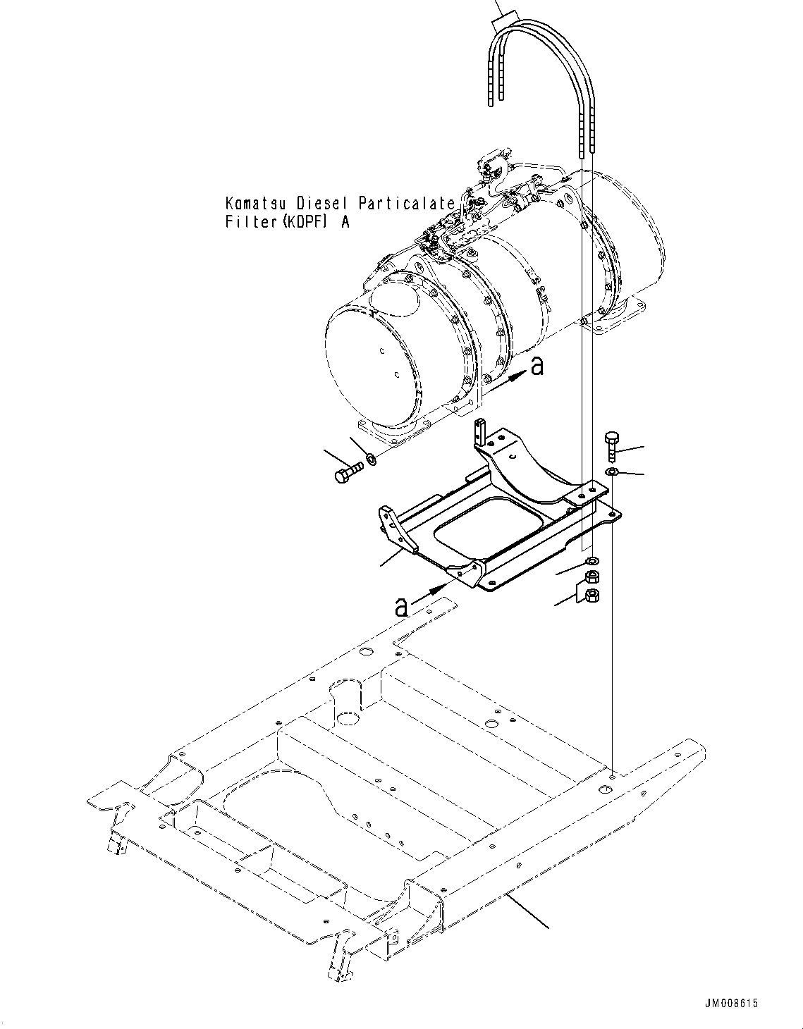 Bracket(Exhaust Piping) (569-54-8L271) KOMATSU