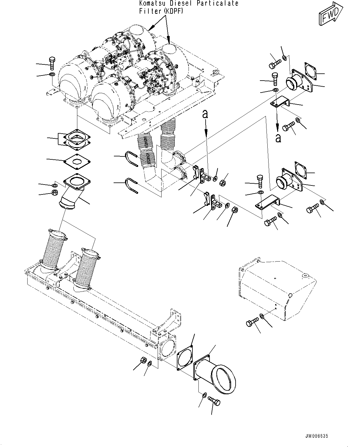 Фланец 569-02-8L730 KOMATSU