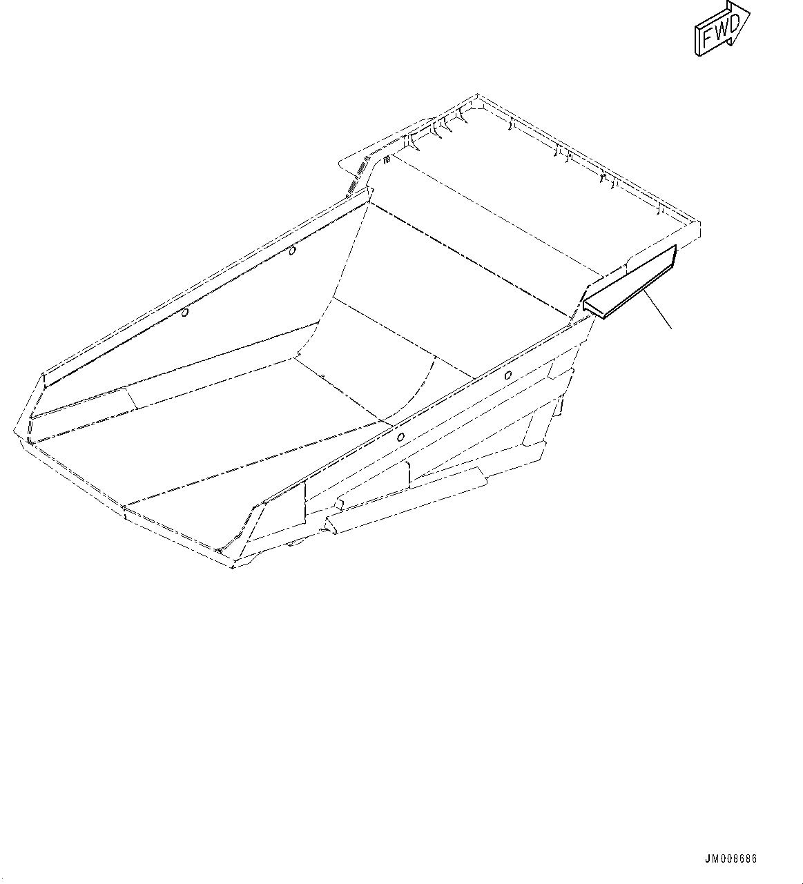 Ограждение сварное 569-83-8L240 KOMATSU