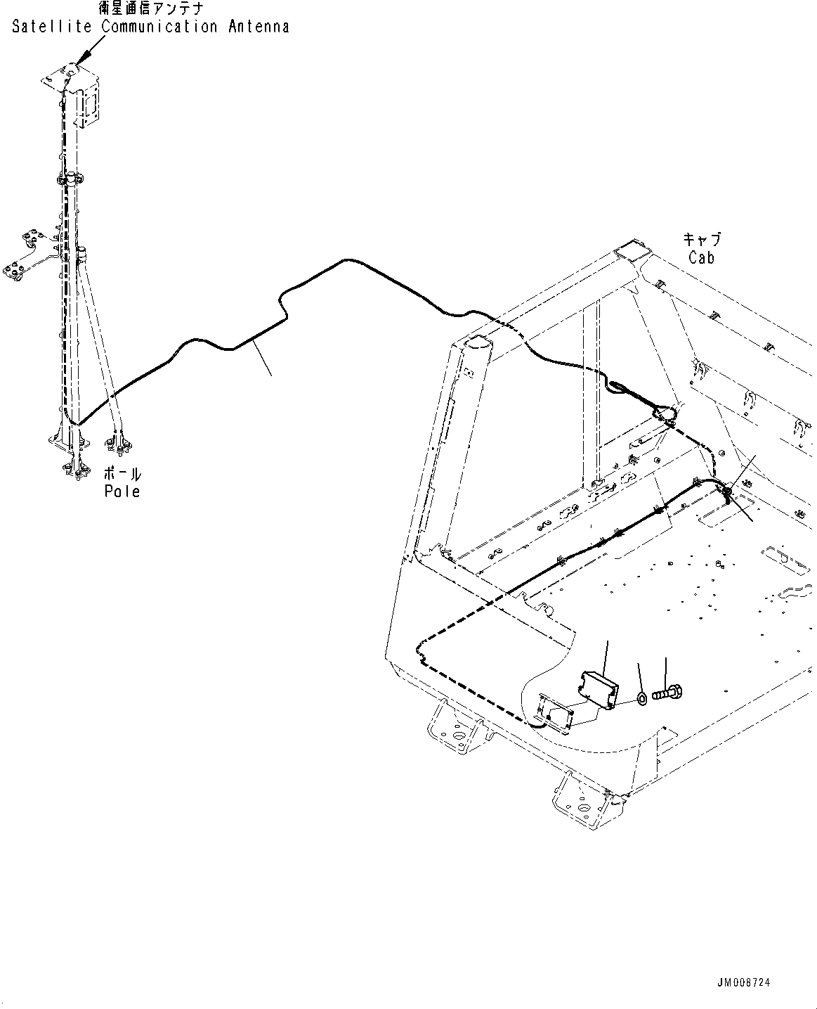 Кабель 8A13-10-6220 KOMATSU