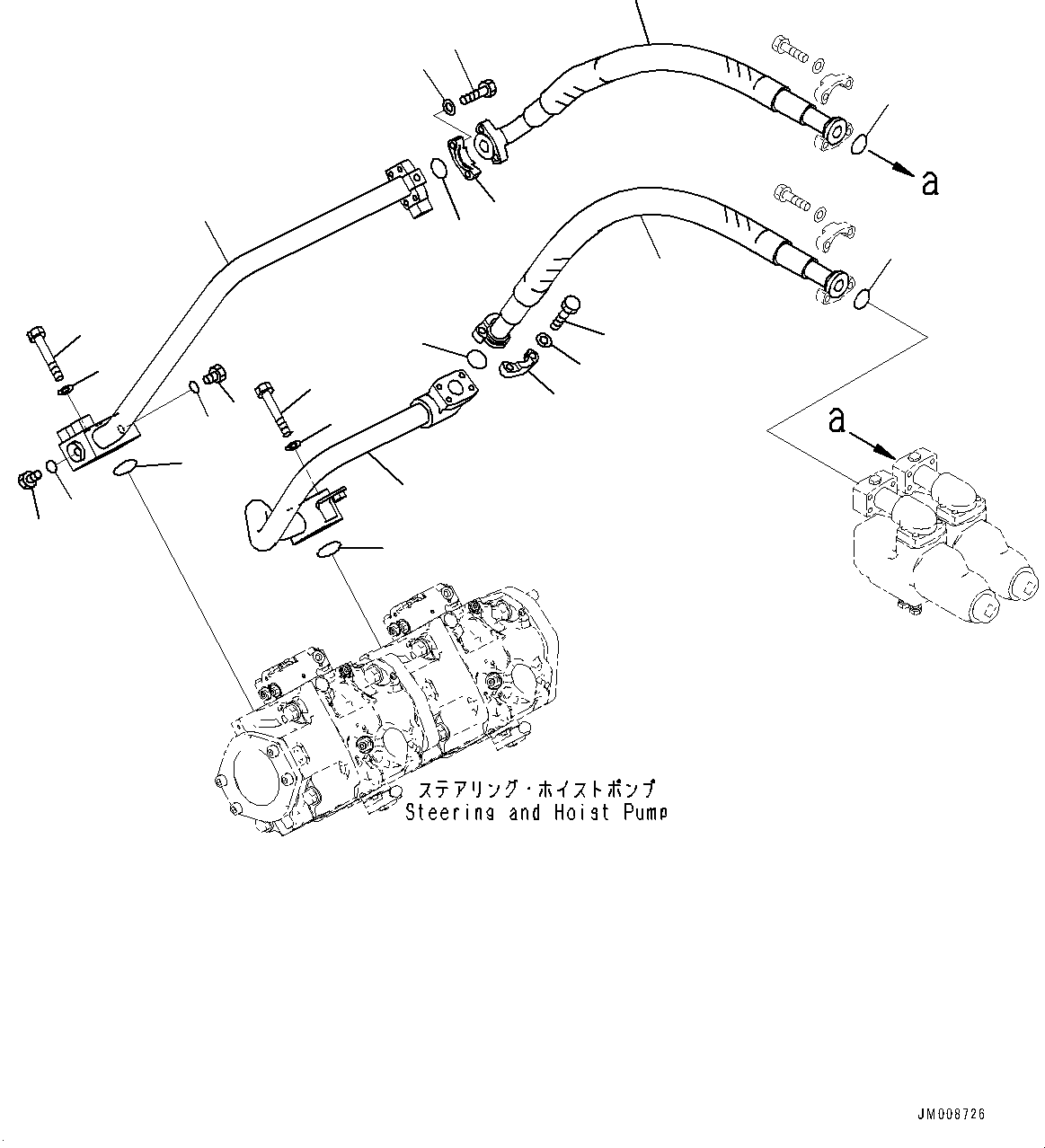 Шланг фланцевого типа 07089-010A9 KOMATSU