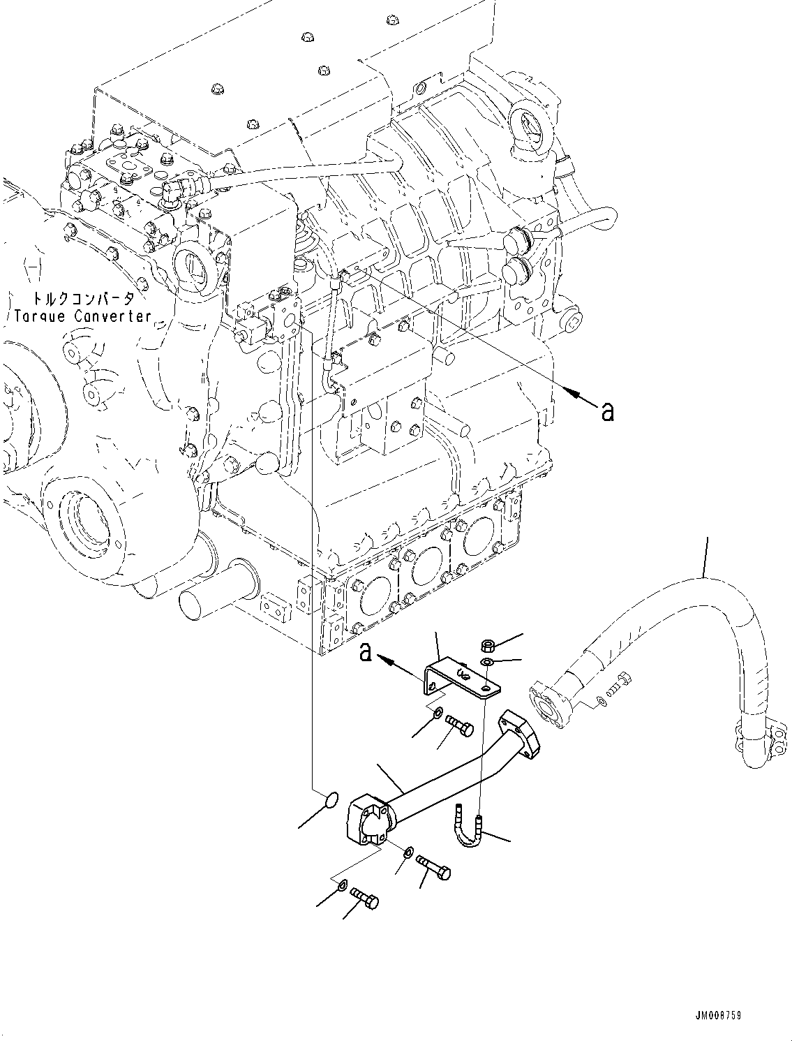 Трубка 569-61-8C210 KOMATSU