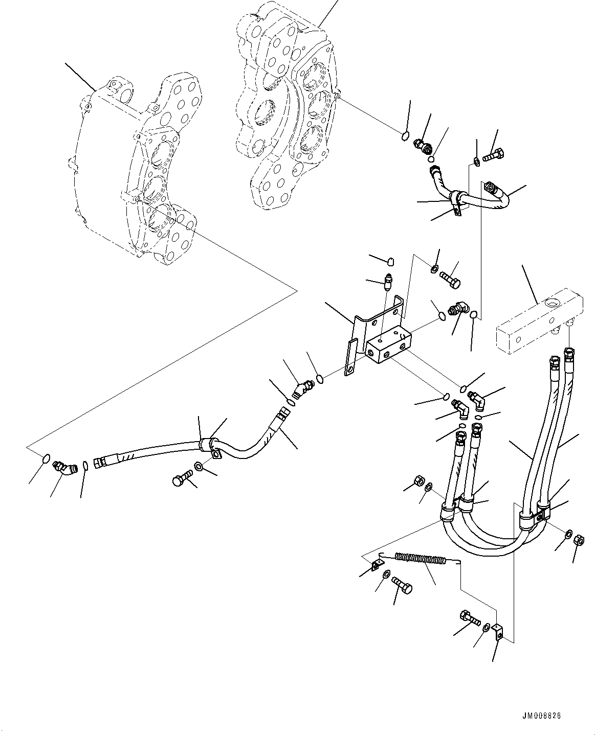 Pin(Front Axle,Front Brake R.H.) (566-32-53281) KOMATSU