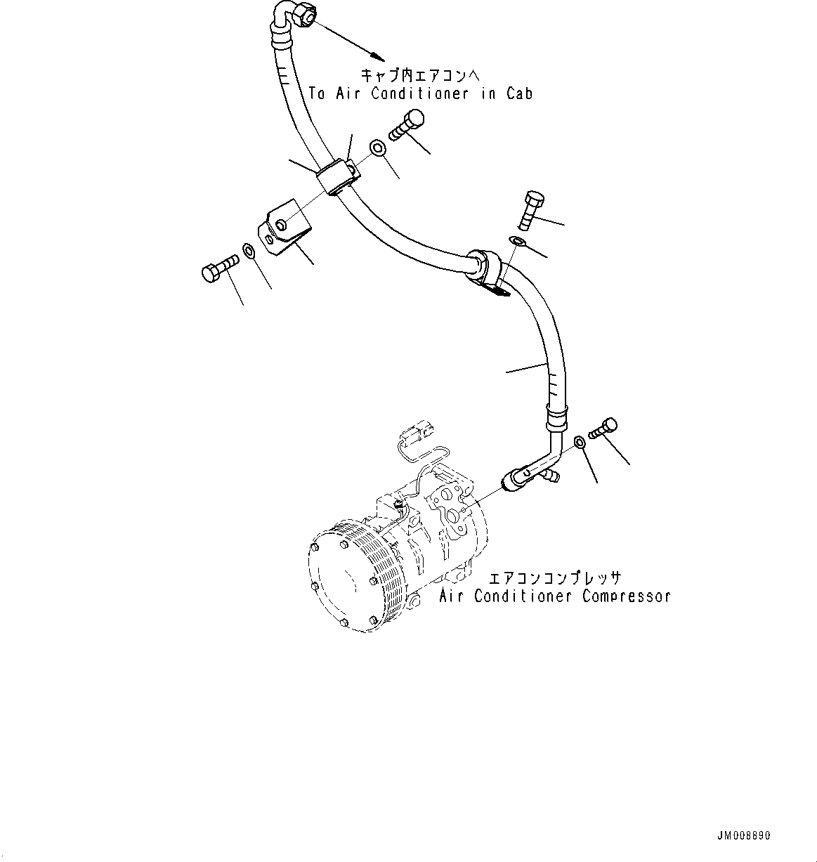 Шланг 566-07-8L371 KOMATSU