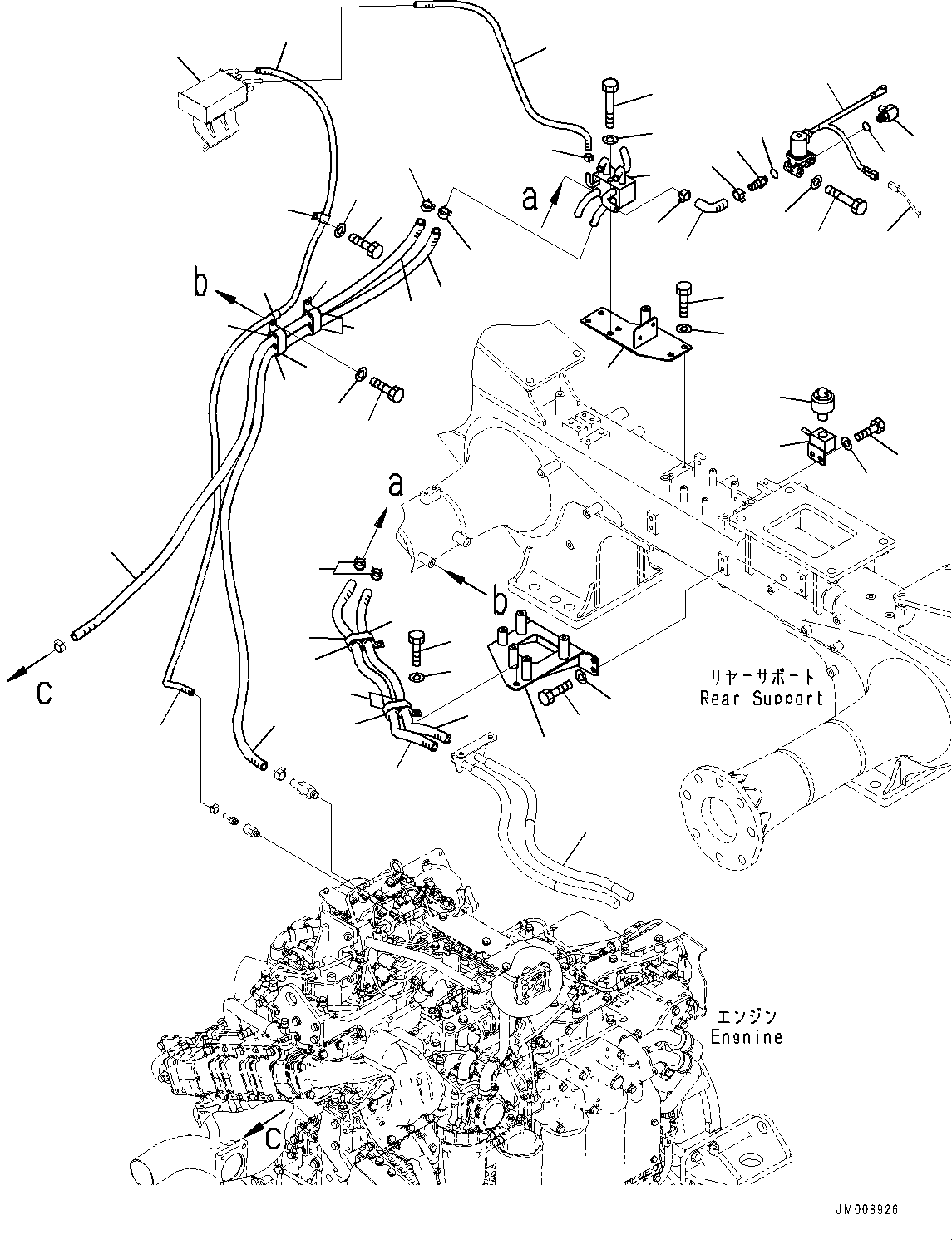 Шланг 566-07-8L451 KOMATSU