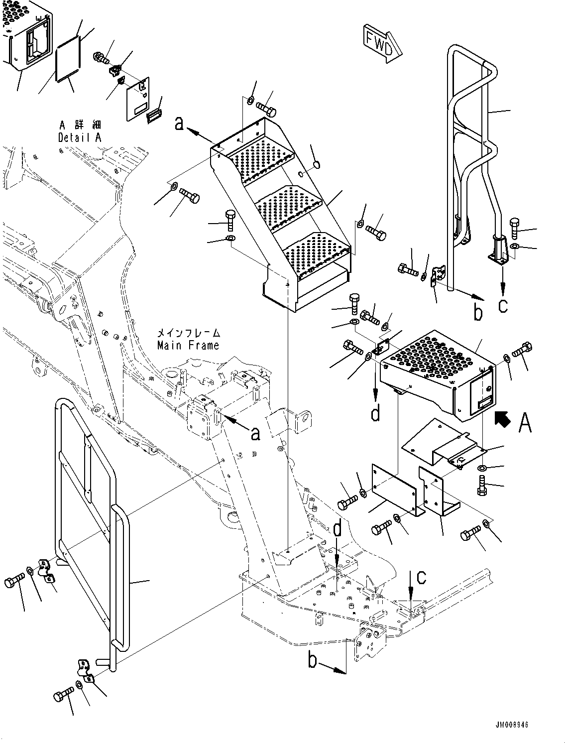 Step, R.H. 566-54-8M741 KOMATSU