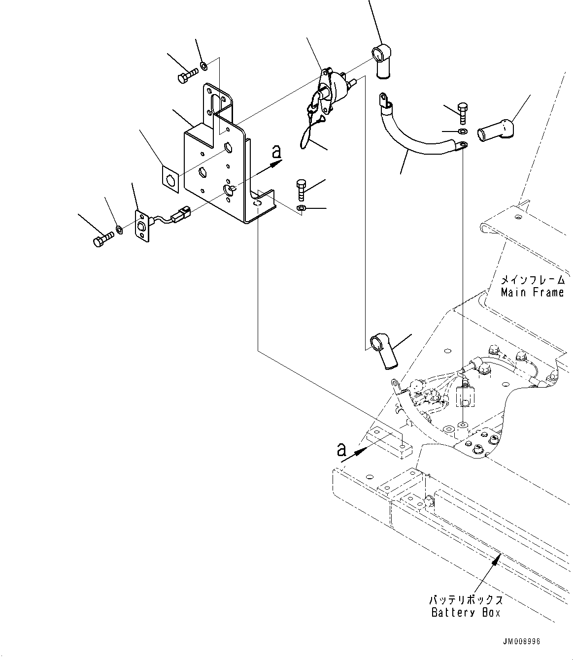 Провод массы 08028-EE030 KOMATSU
