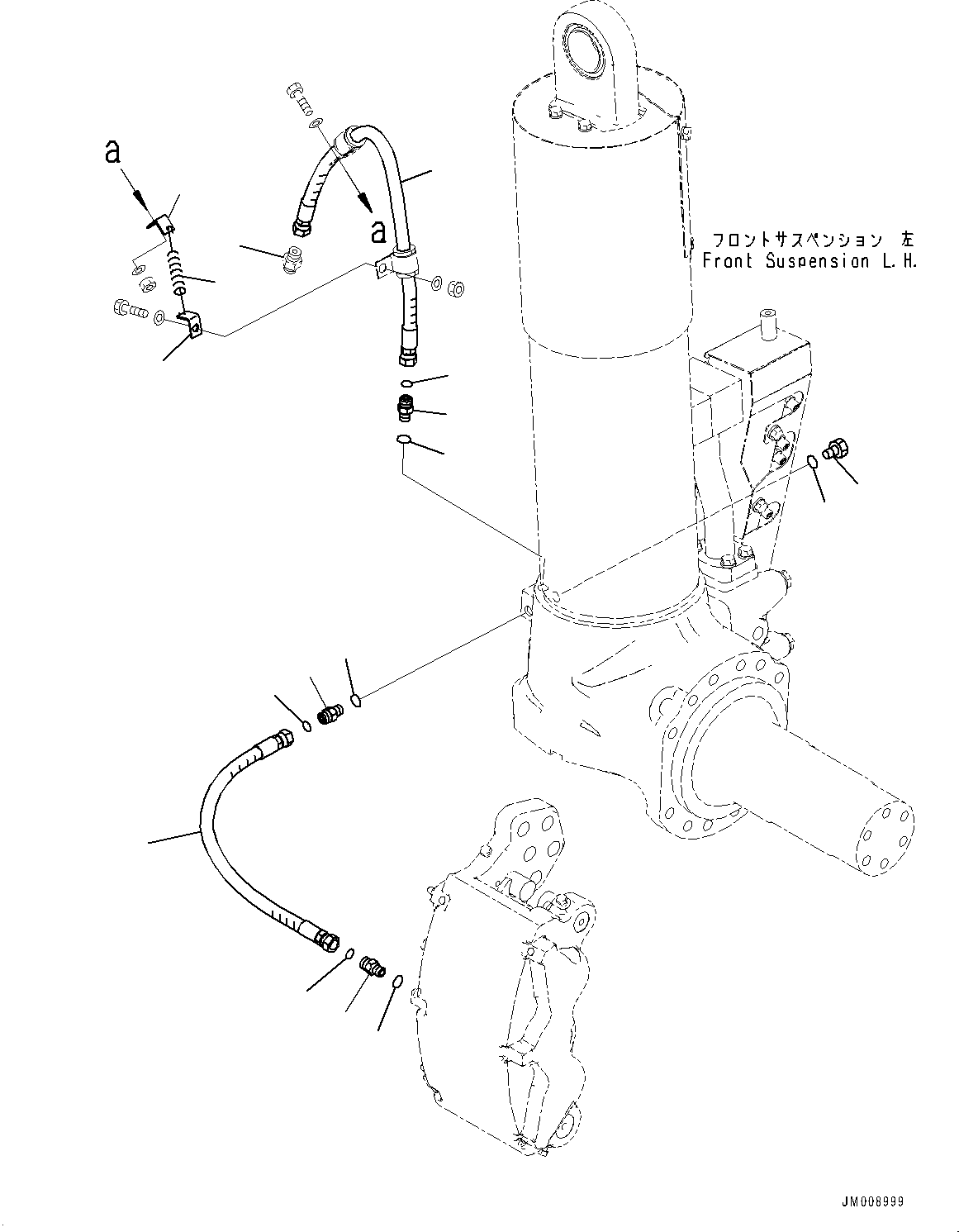 Nipple(Brake Piping,Front) (11Y-62-12350) KOMATSU