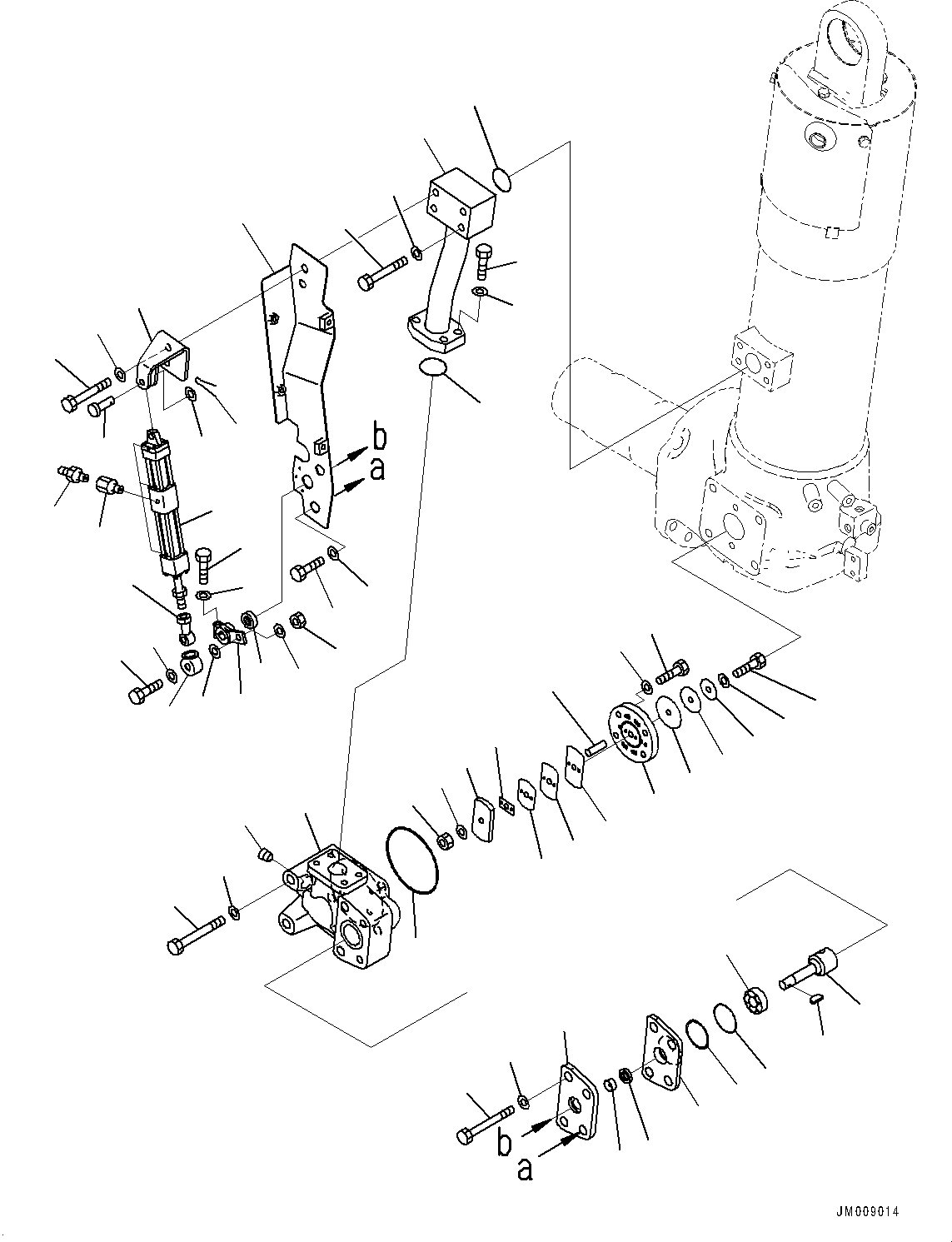 Suspension Assembly, Suspension, Auto Hydroneumatic 566-50-8L080 KOMATSU