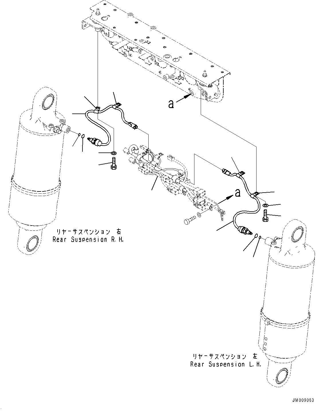Wiring Harness(Rear Combination Lamp and Backup Alarm,Wiring Harness) (566-06-8L121) KOMATSU