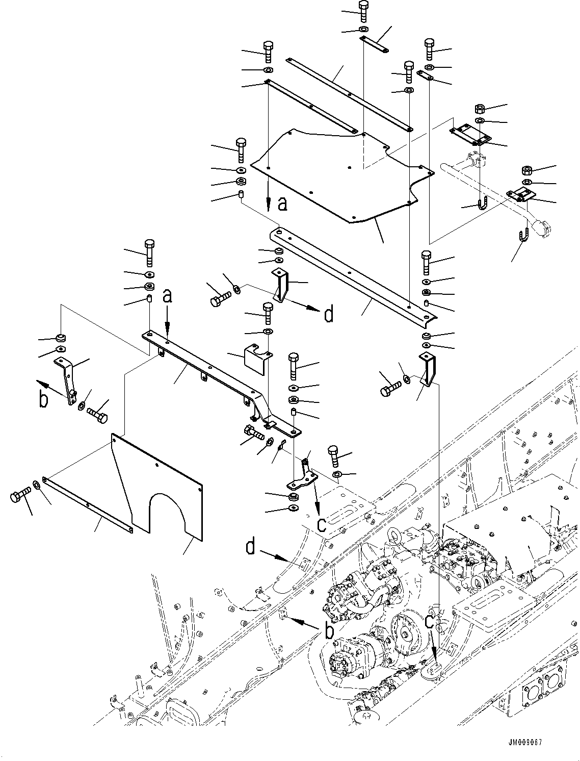 Ограждение 566-54-8P830 KOMATSU