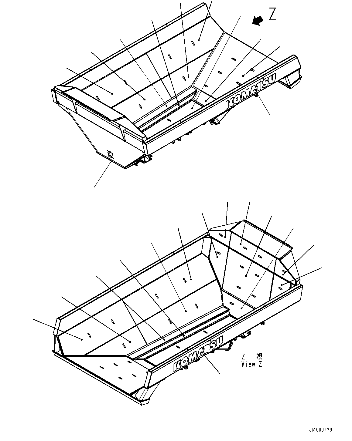 Plate, T=9mm, Welded 56B-83-39720 KOMATSU