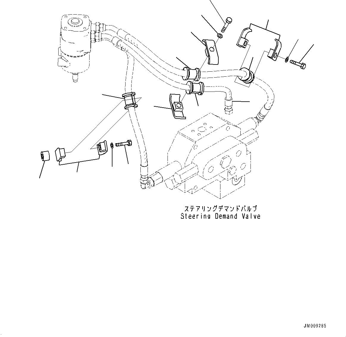 Hose(Loader Control Unit,Rotary Valve Piping) (425-62-52351) KOMATSU