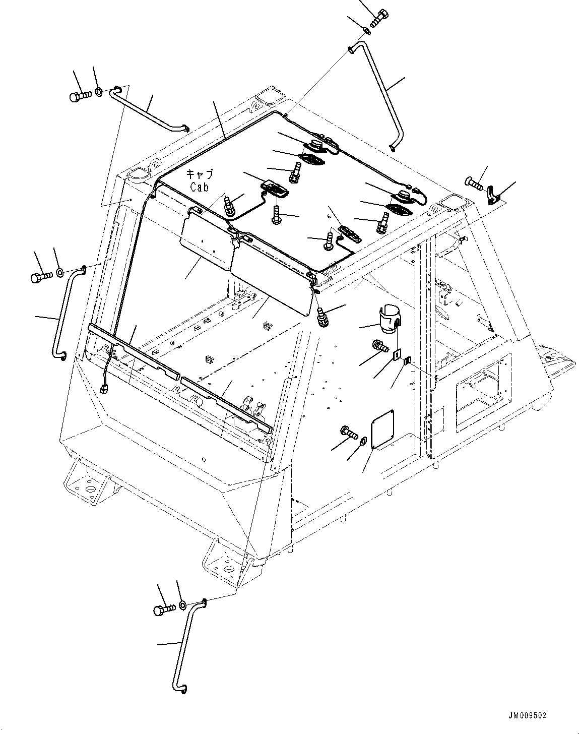 Солнцезащитный козырёк 562-54-3D560 KOMATSU
