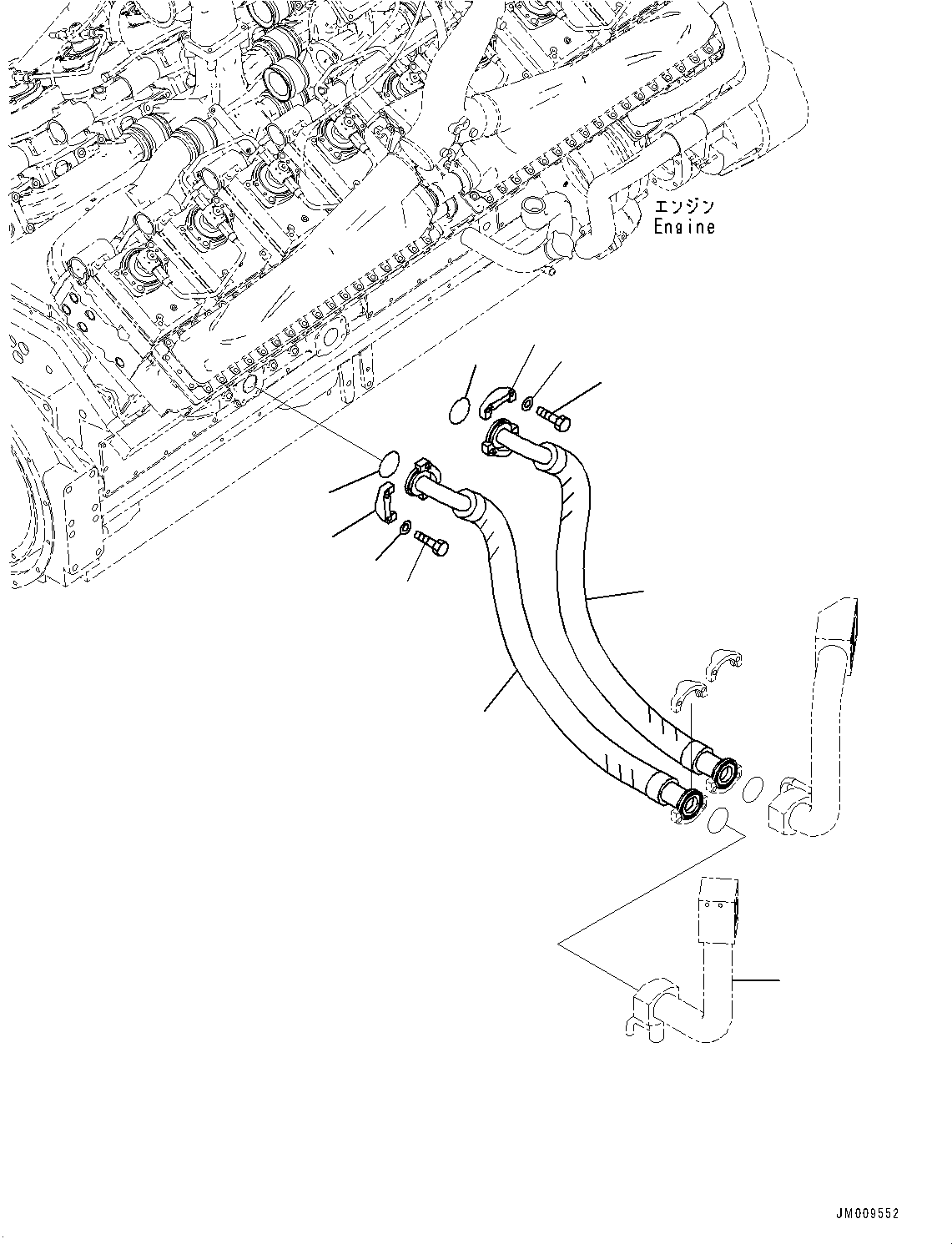 Шланг 562-01-3A630 KOMATSU