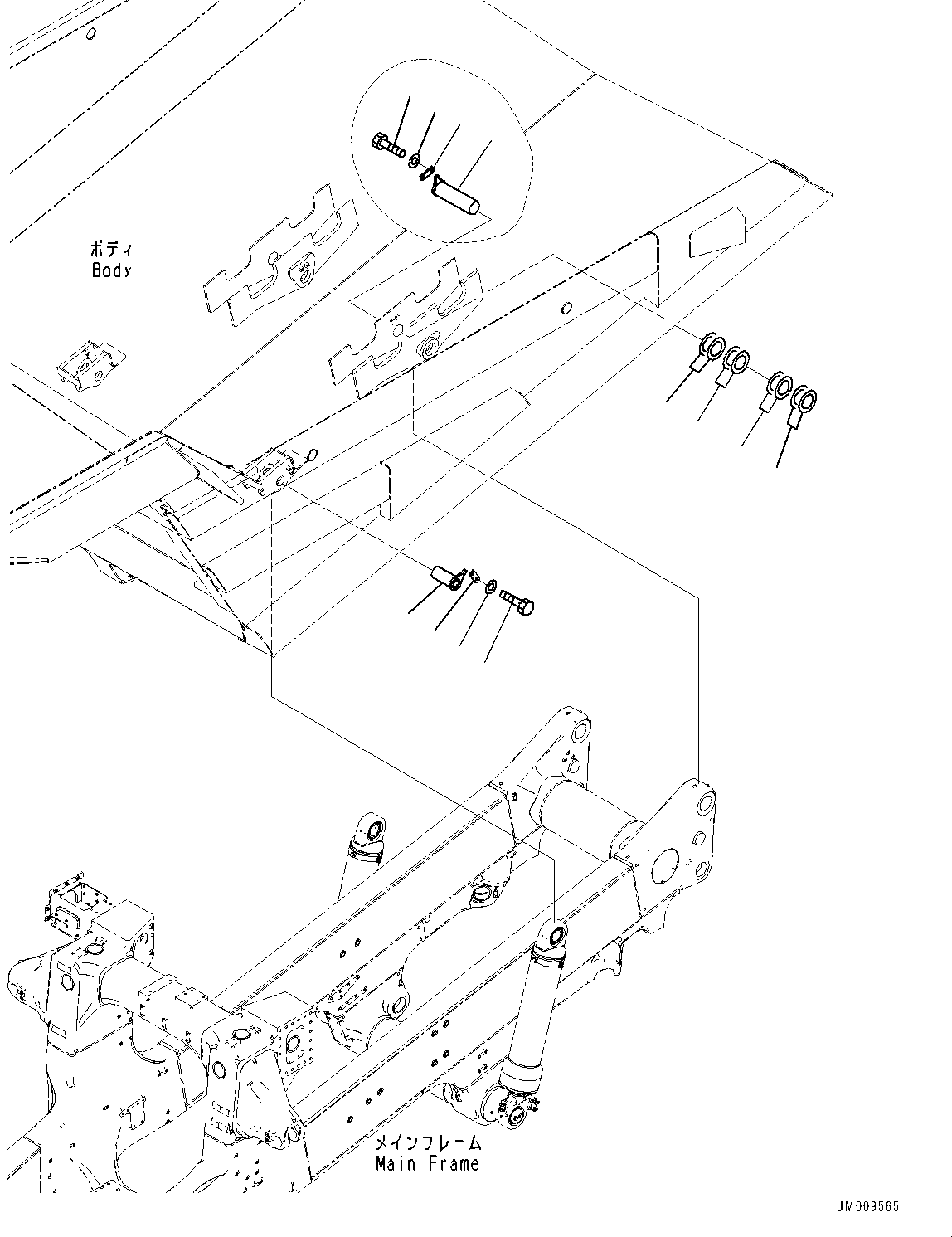 Палец 562-83-3A620 KOMATSU
