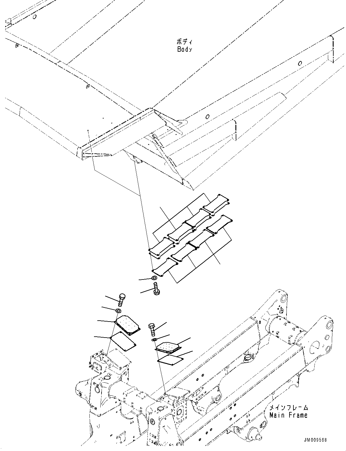 Shim, T=1mm 562-83-3AZ10 KOMATSU