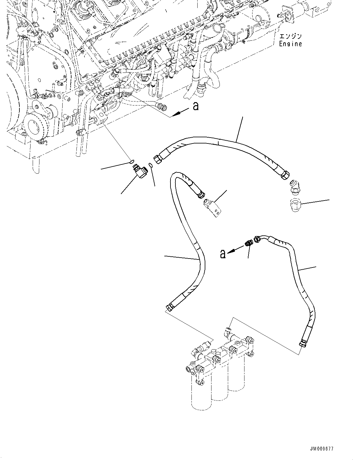 Шланг 562-04-3A550 KOMATSU