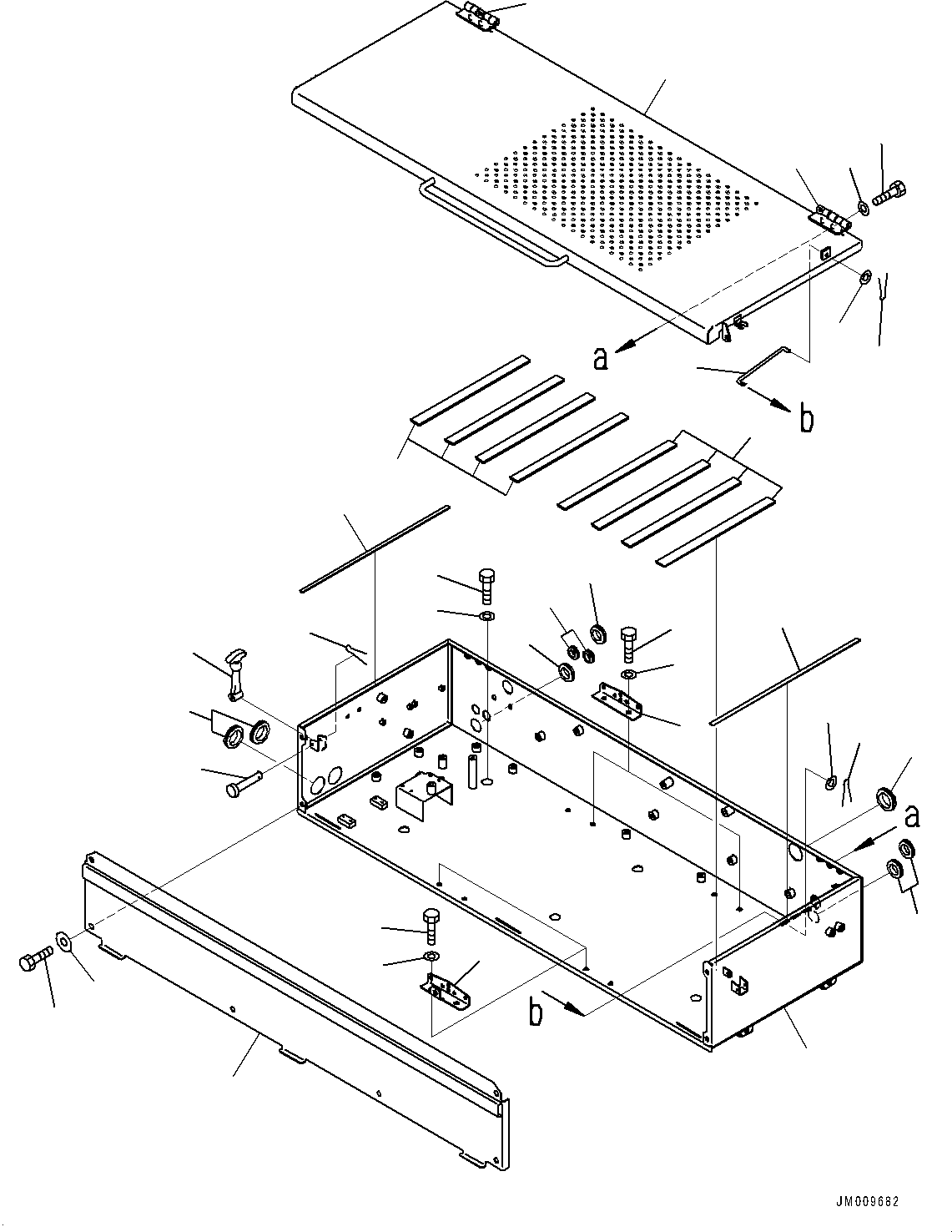 Battery Case 562-06-3B321 KOMATSU