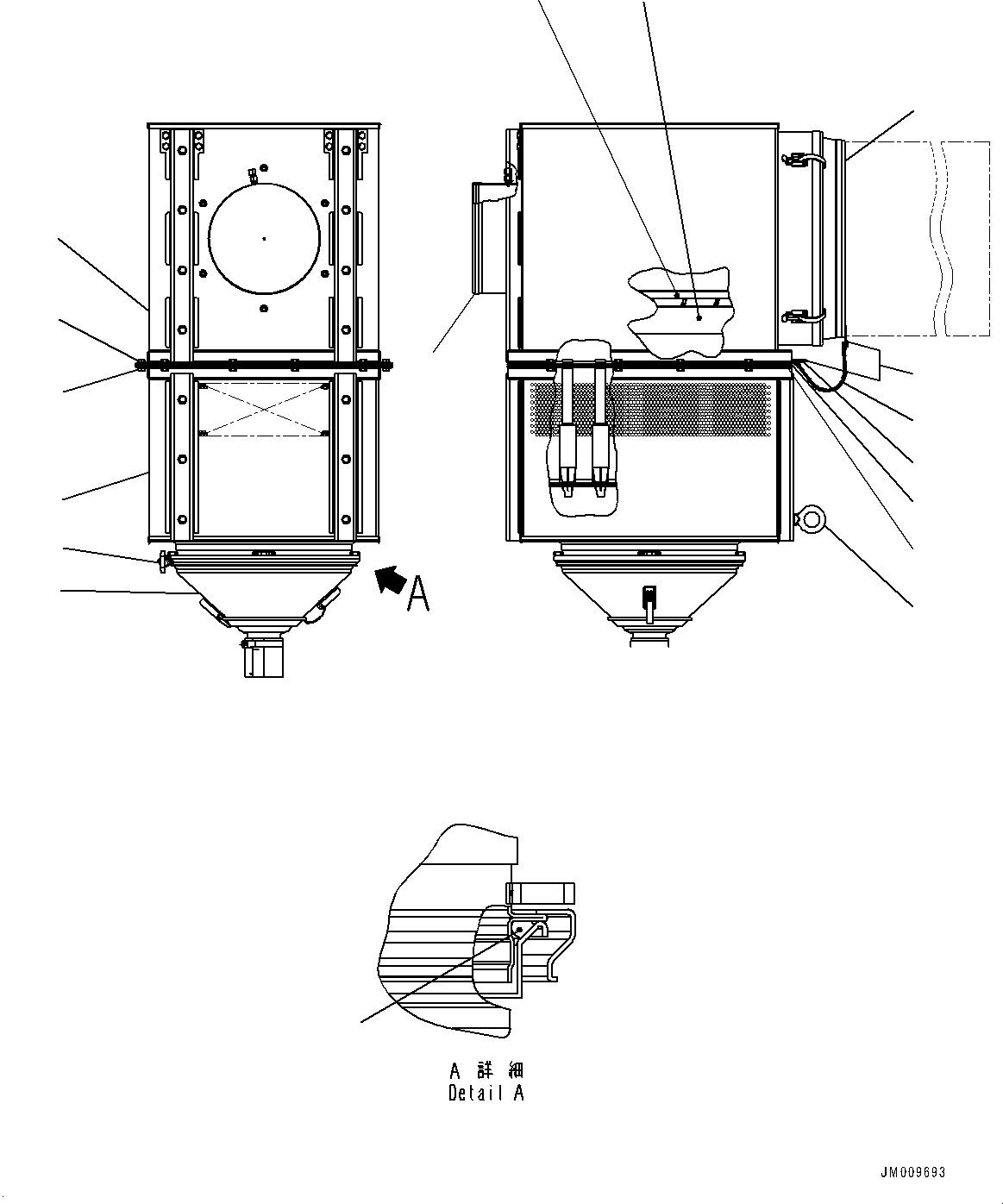 Air Cleaner 562-02-3A100 KOMATSU