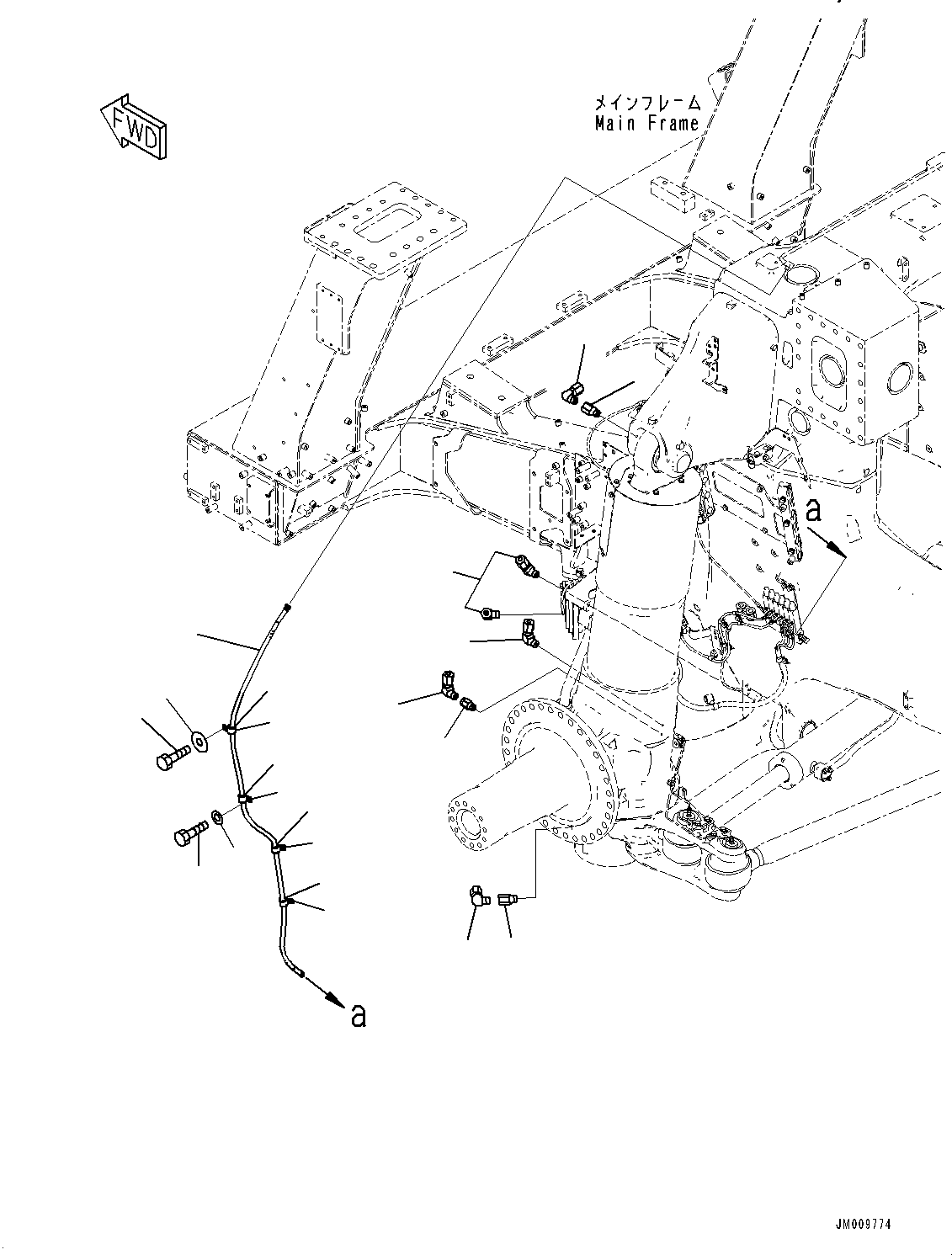 Шланг с торцевым уплотнением 02765-00322 KOMATSU