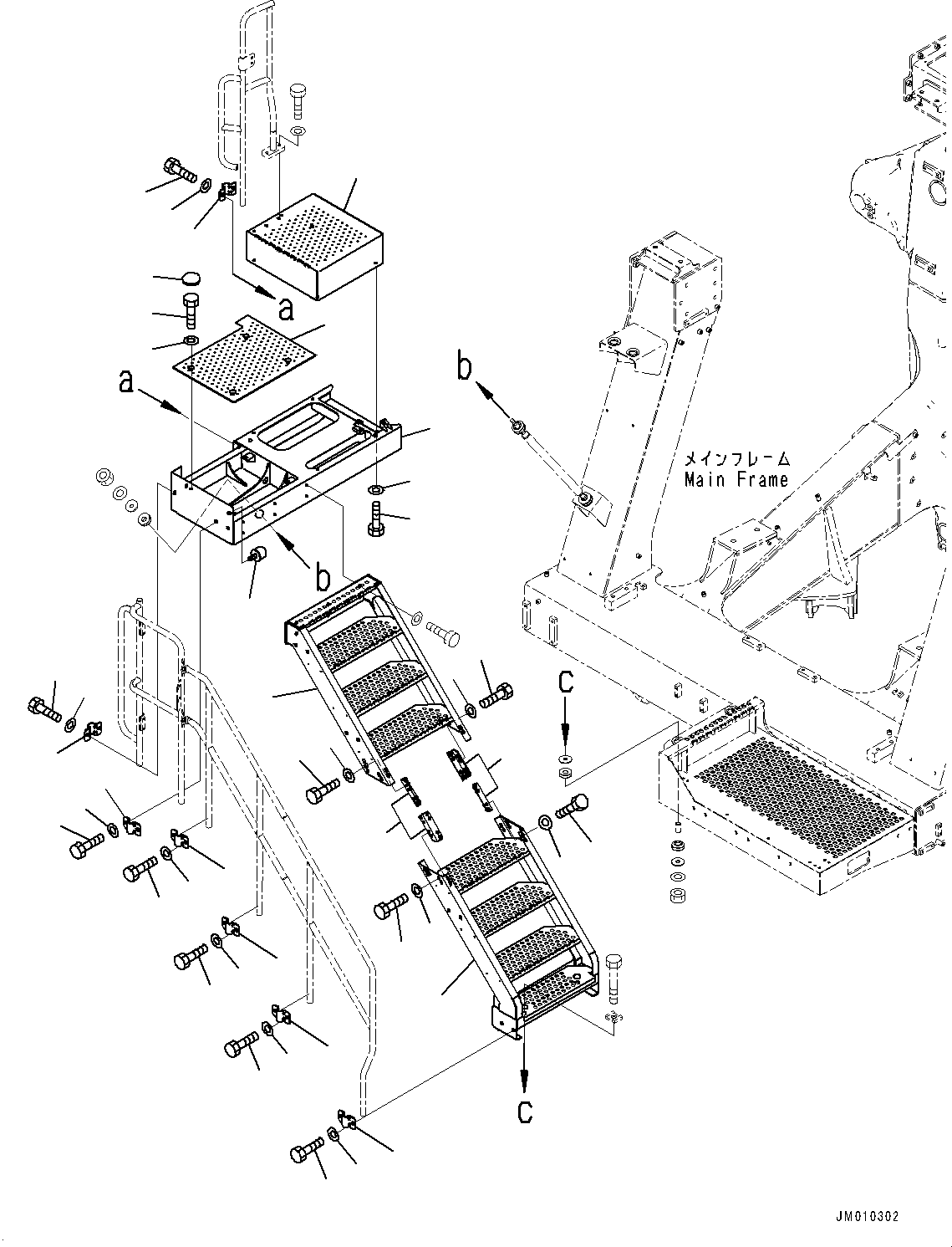 Подножка в сборе 562-54-3D771 KOMATSU