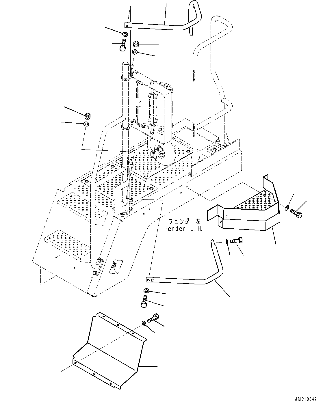 Подножка 56D-85-57351 KOMATSU