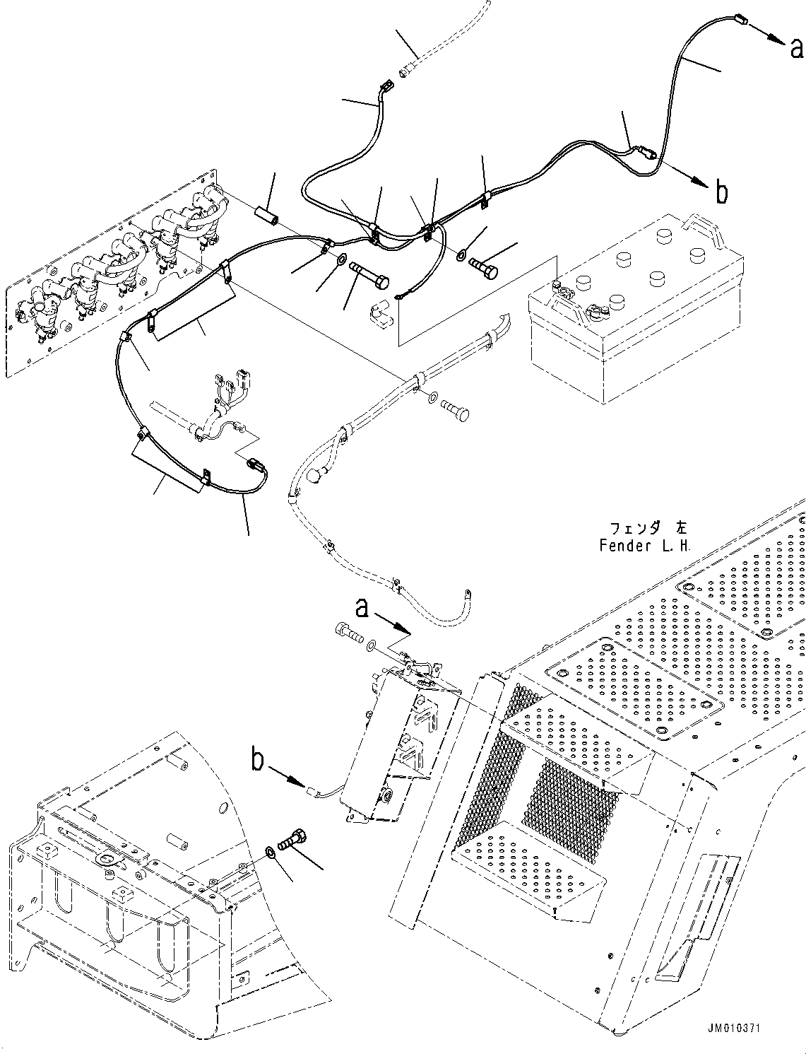 Wiring Harness(Front Wiring Harness,Engine Shutdown Secondary Switch Wiring Harness) (56B-85-51130) KOMATSU